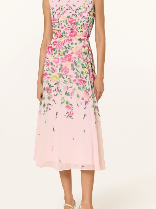 Hobbs London Dresses & Skirts - Hobbs London Floral Pink Sleeveless Midi Dress